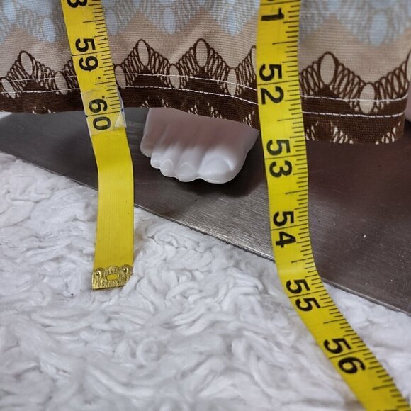 Rue 21 Women's Coral & Brown Geo Stripe Strapless Maxi Dress Size L - Picture 6 of 11